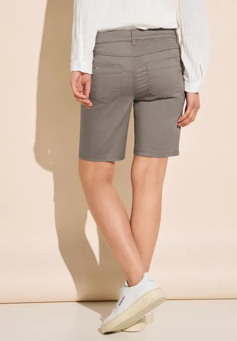 Bermuda Shorts mit Zipper sandy mocca