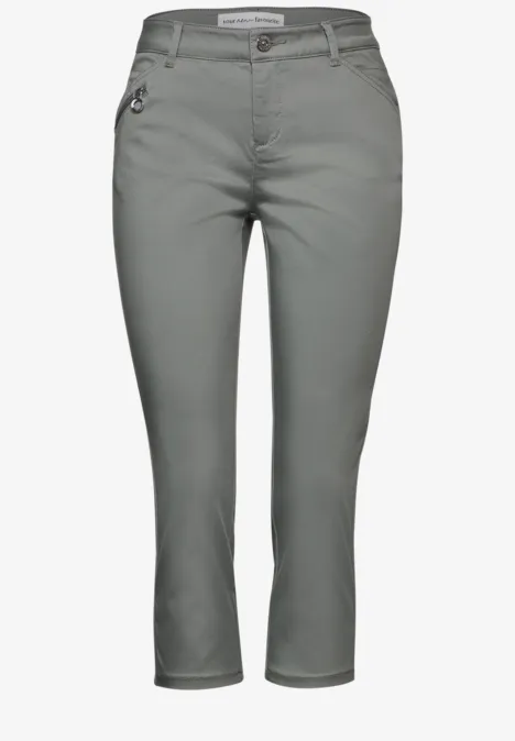 3/4 Hose mit Zipper light mud green