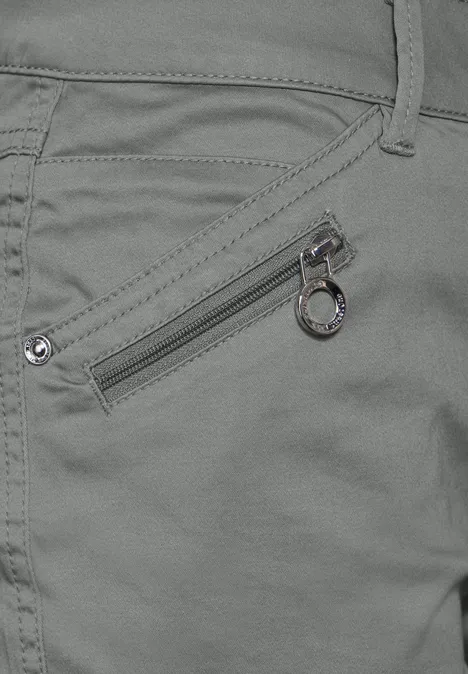 3/4 Hose mit Zipper light mud green
