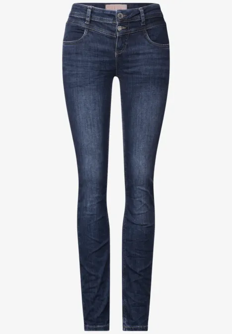 Slim Fit Jeans mid indigo random wash