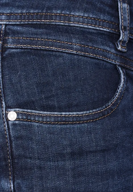 Slim Fit Jeans mid indigo random wash