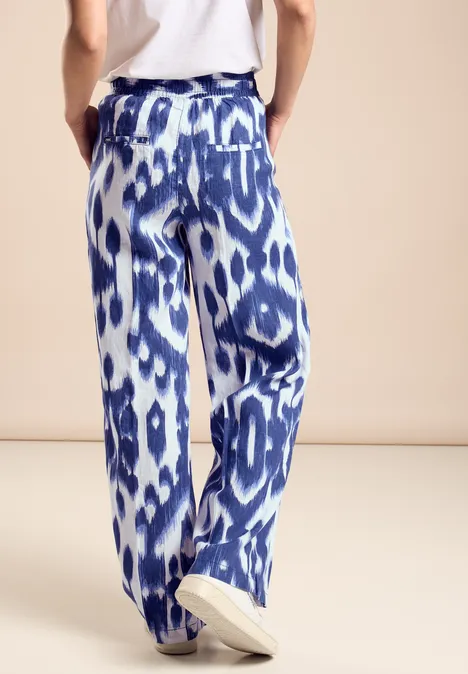 High Waist Hose deep water blue