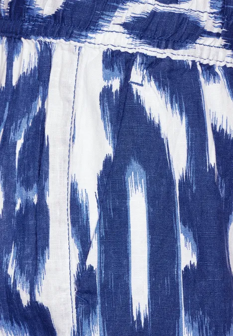 High Waist Hose deep water blue