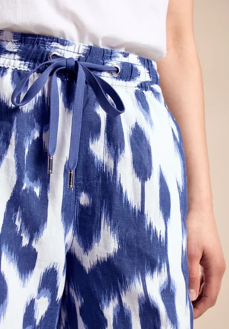 High Waist Hose deep water blue