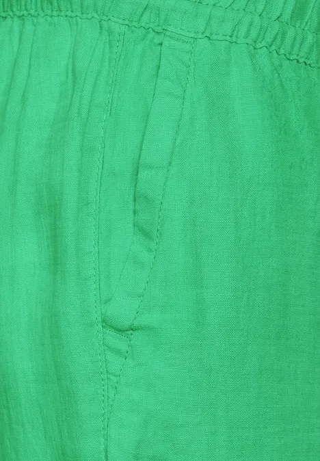 7/8 Culotte Leinenhose soft grass green