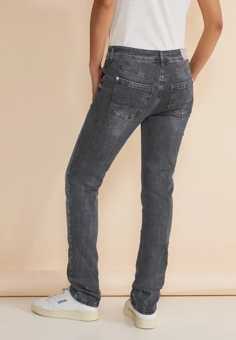 Graue Casual Fit Jeans authentic grey wash