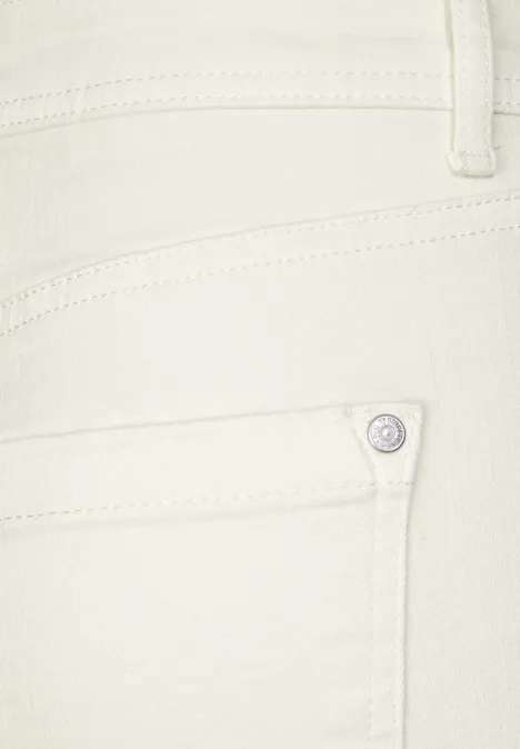 Casual fit culotte-jeans soft ecru washed