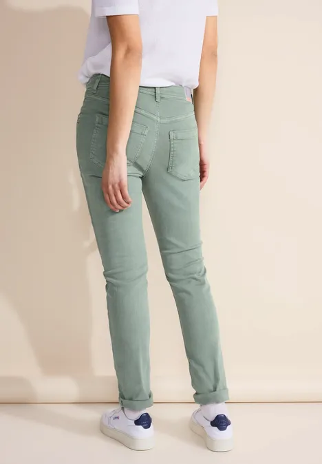 Casual Fit Color Jeans soft olive washed