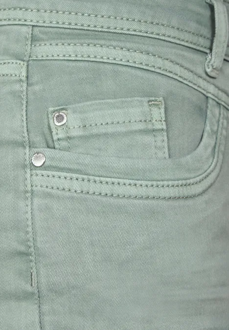 Casual Fit Color Jeans soft olive washed