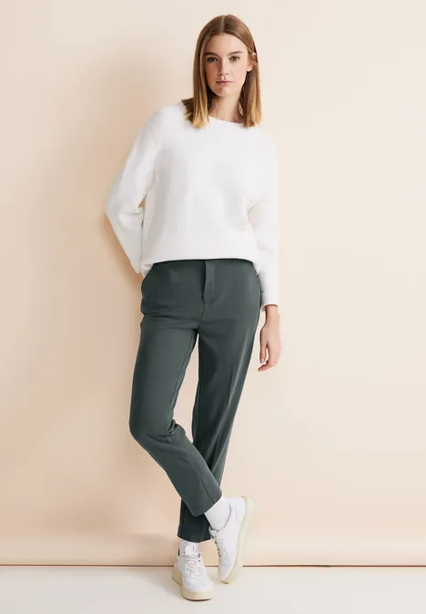 Pantalon chino coupe classique marshy green