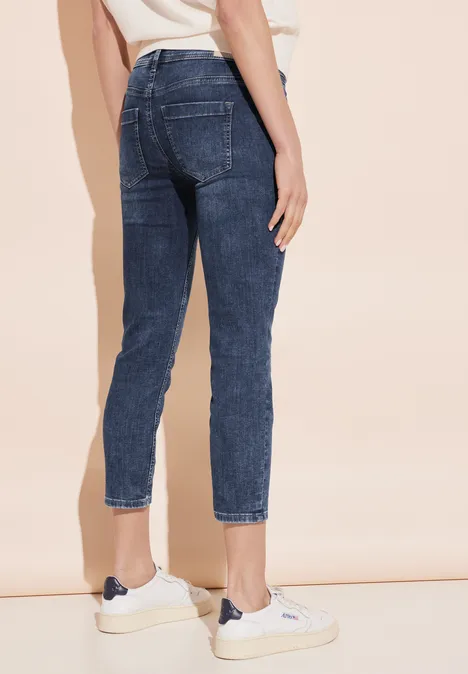 Jean 7/8 blue washed soft