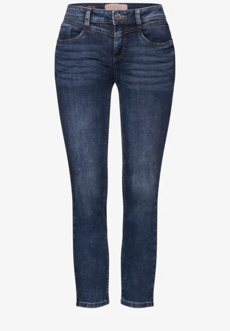 Jean 7/8 blue washed soft