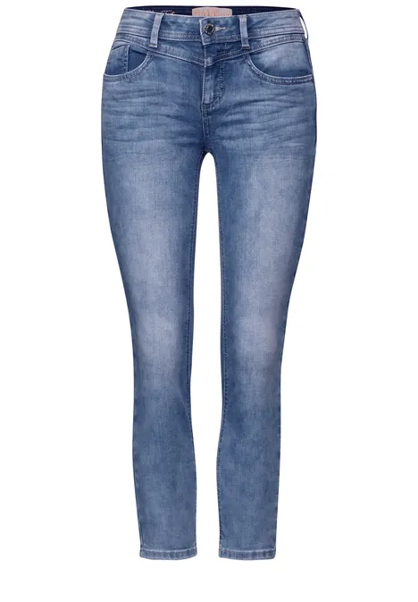 7/8 Jeans light blue random wash