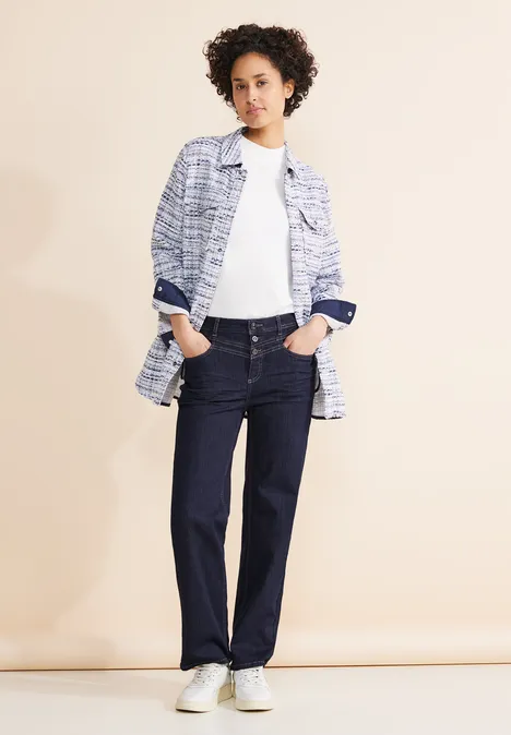 Casual Fit Jeans dark blue rinsed wash