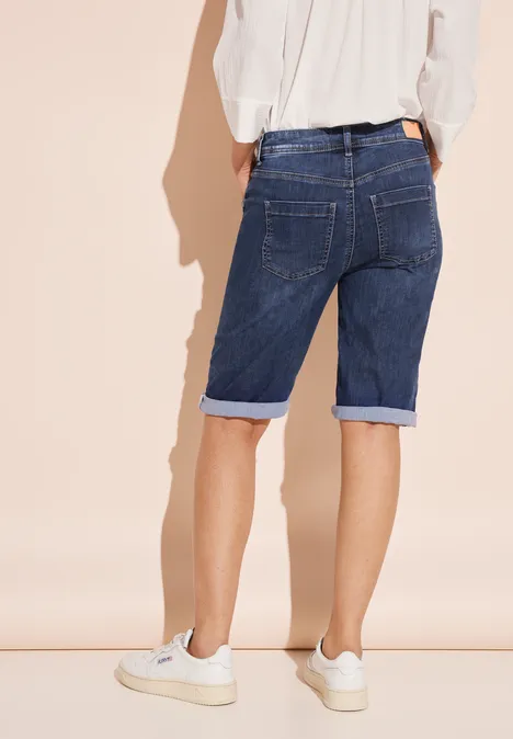 Jeans Bermuda Shorts blue washed soft
