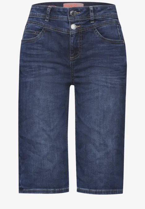 Jeans Bermuda Shorts blue washed soft