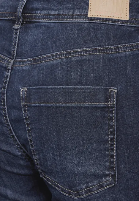 Jeans Bermuda Shorts blue washed soft
