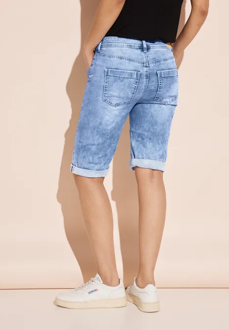 Bermuda en jean coupe classique super light blue washed