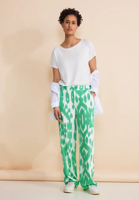Wide Leg Hose soft grass green