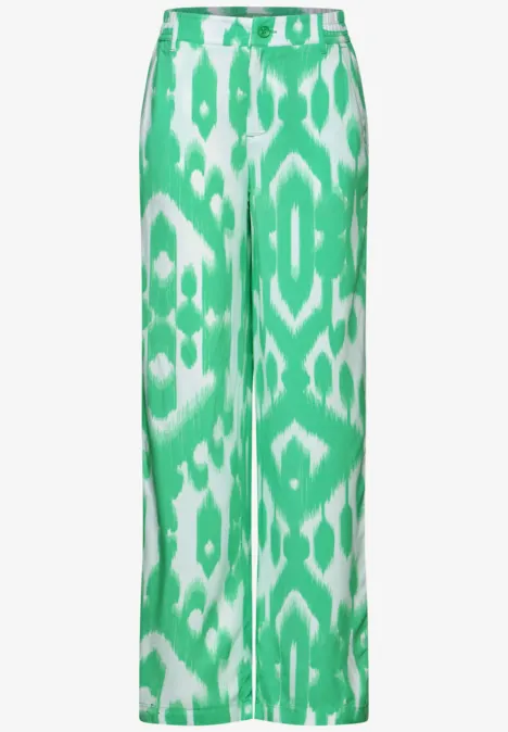 Wide Leg Hose soft grass green