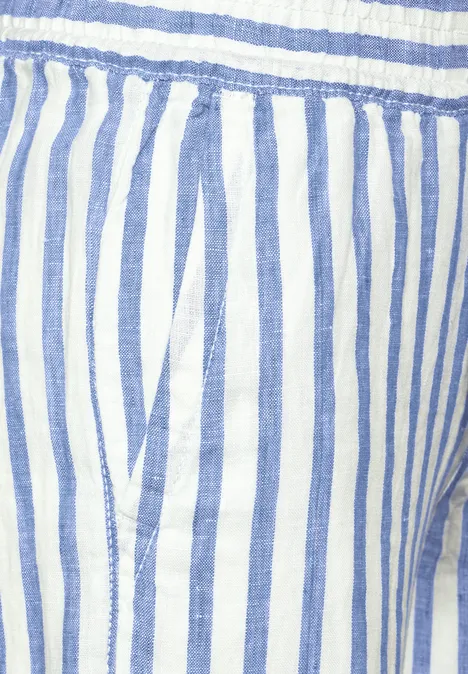 7/8 Culotte Leinenhose intense splash blue