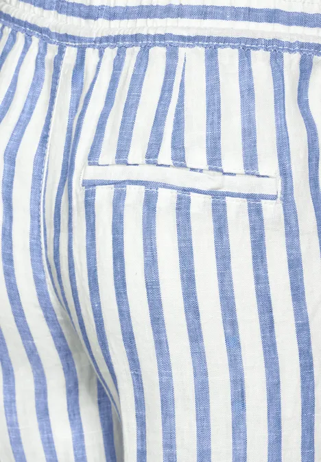 7/8 Culotte Leinenhose intense splash blue
