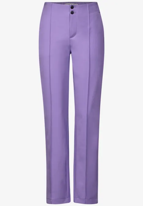 Casual Fit Hose shiny lilac