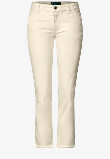 Beige Slim Fit Jeans ecru washed