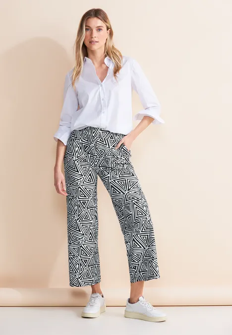 Loose Fit Printhose Black