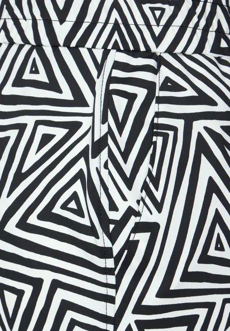 Loose Fit Printhose Black