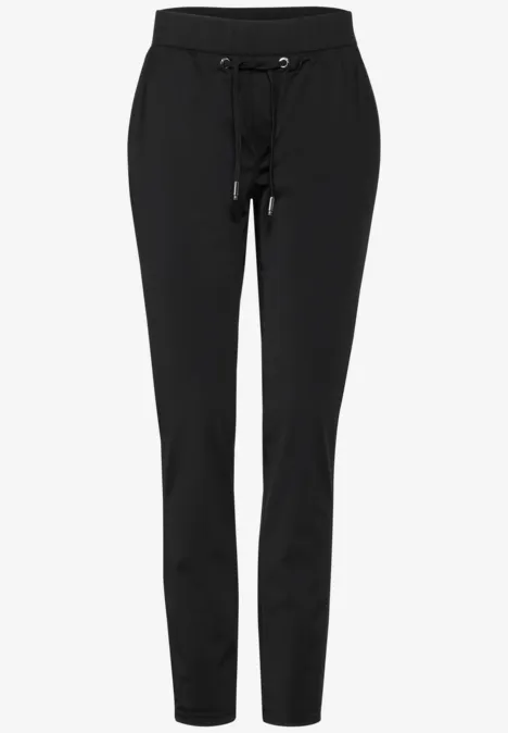 Pantalon de voyage coupe ample Black