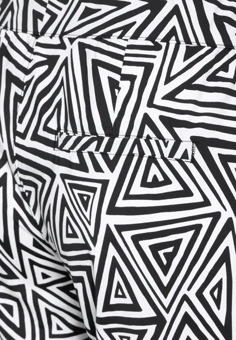 Travel Hose mit Print Black