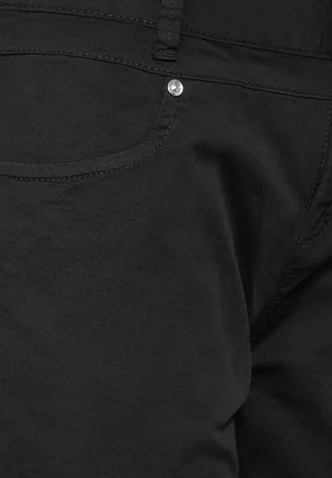 Casual Fit Twill Hose Black