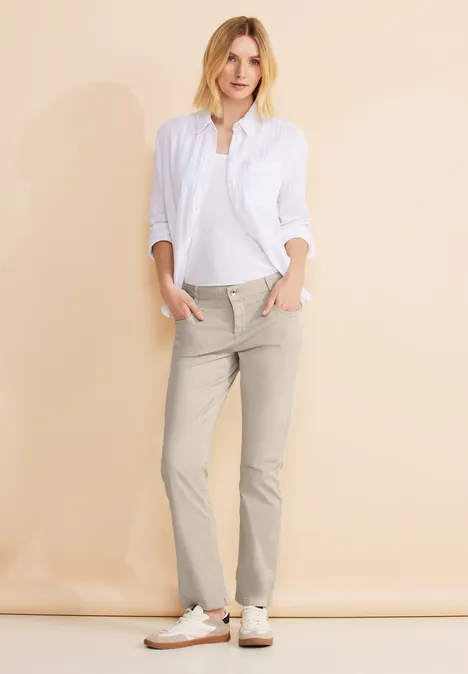 Casual Fit Twill Hose dolomite stone