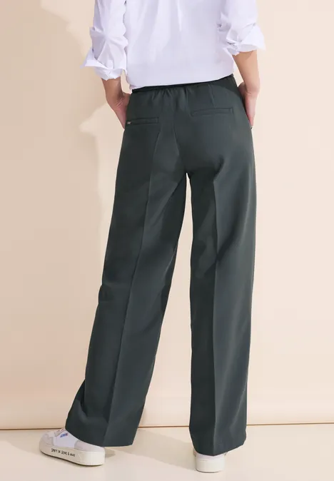 Loose Fit Twill Hose marshy green