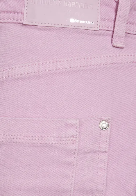 Jeans Bermuda soft rose washed
