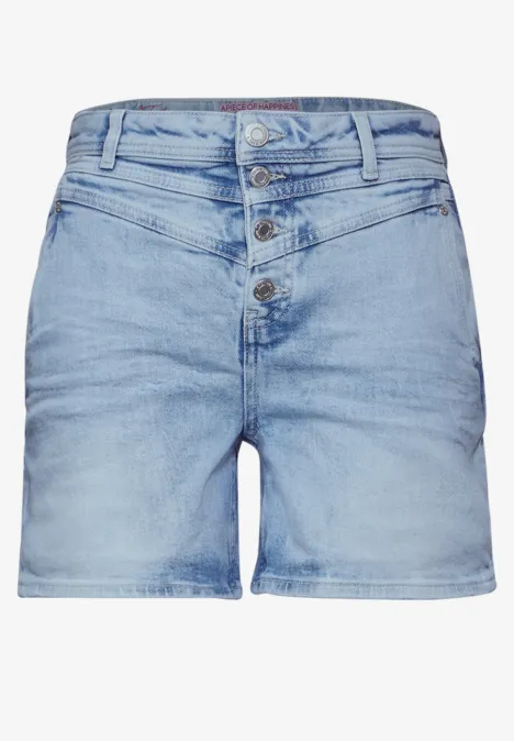 Jeans Shorts bleached blue