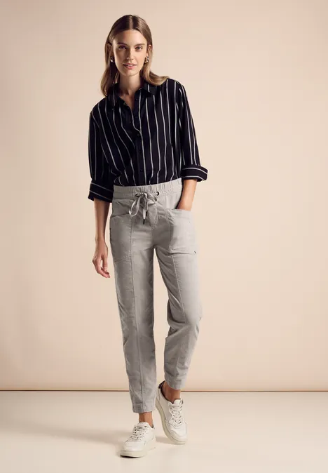 Casual broek stone beige