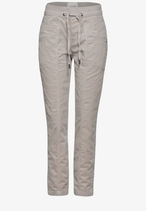 Casual broek stone beige
