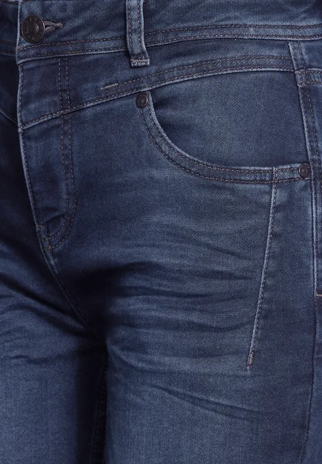 Casual Fit Mom Jeans dark blue washed