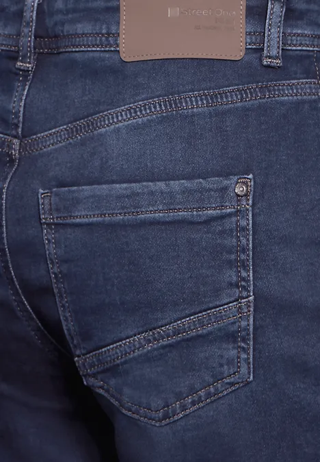 Casual Fit Mom Jeans dark blue washed