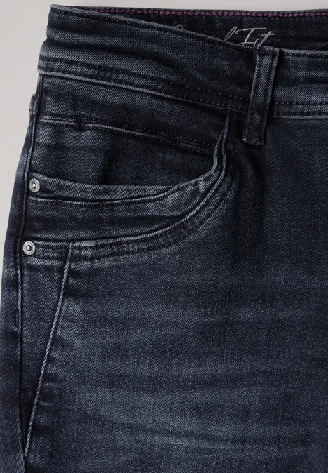 Thermo Jeans blue black used wash