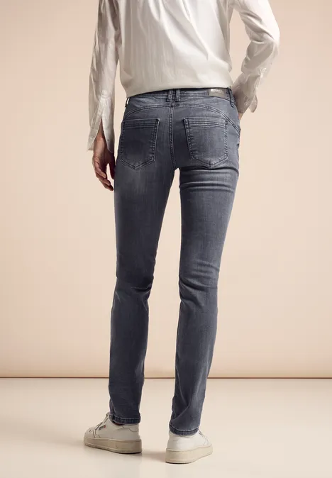 Jeans im Casual Fit steel grey net wash