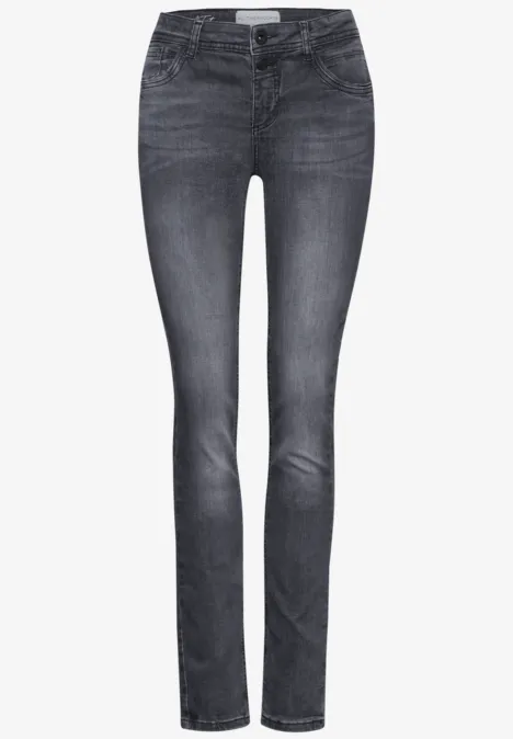 Jeans im Casual Fit steel grey net wash