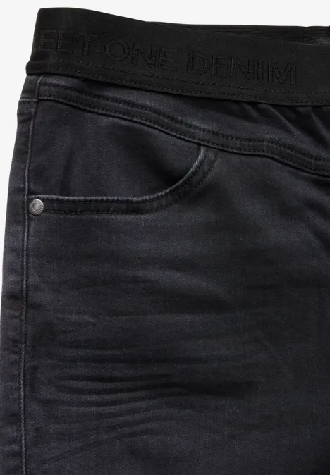 Thermo-Jeggings dark grey slightly washed