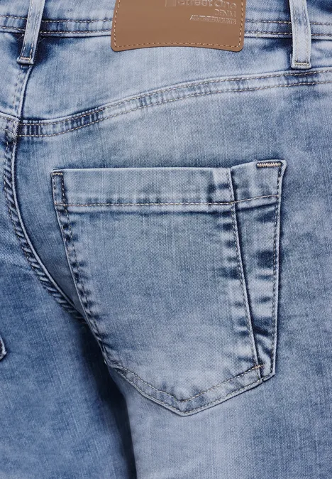 Slim Fit Jeans light blue random wash