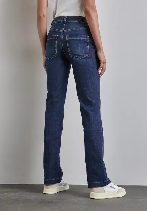 Bootcut Jeans dark indigo slightly washed