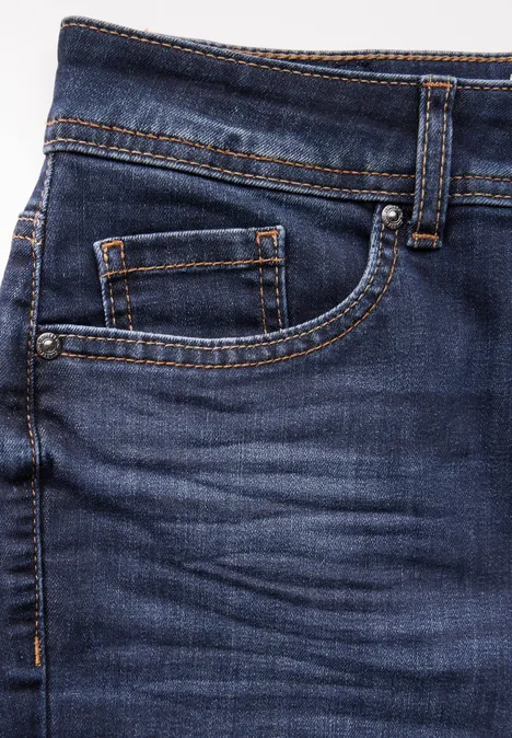 Bootcut Jeans dark indigo slightly washed