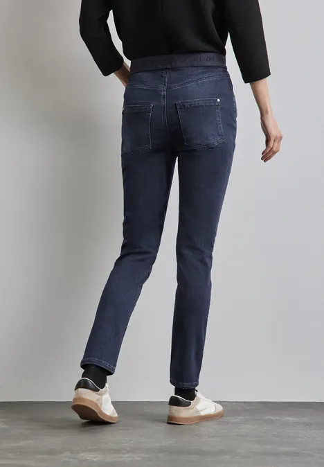 Denim Thermo-Jeggings slightly washed indigo