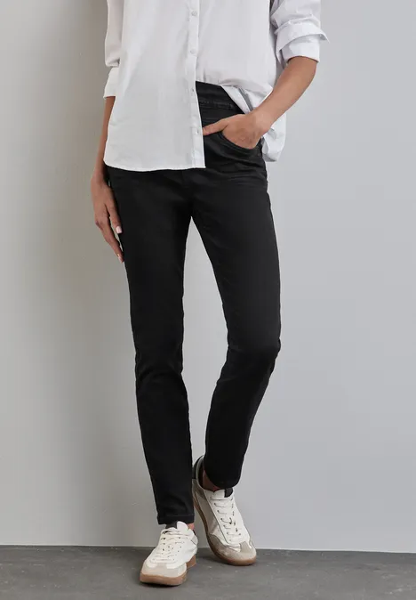 Jeggings im Skinny Fit soft black wash